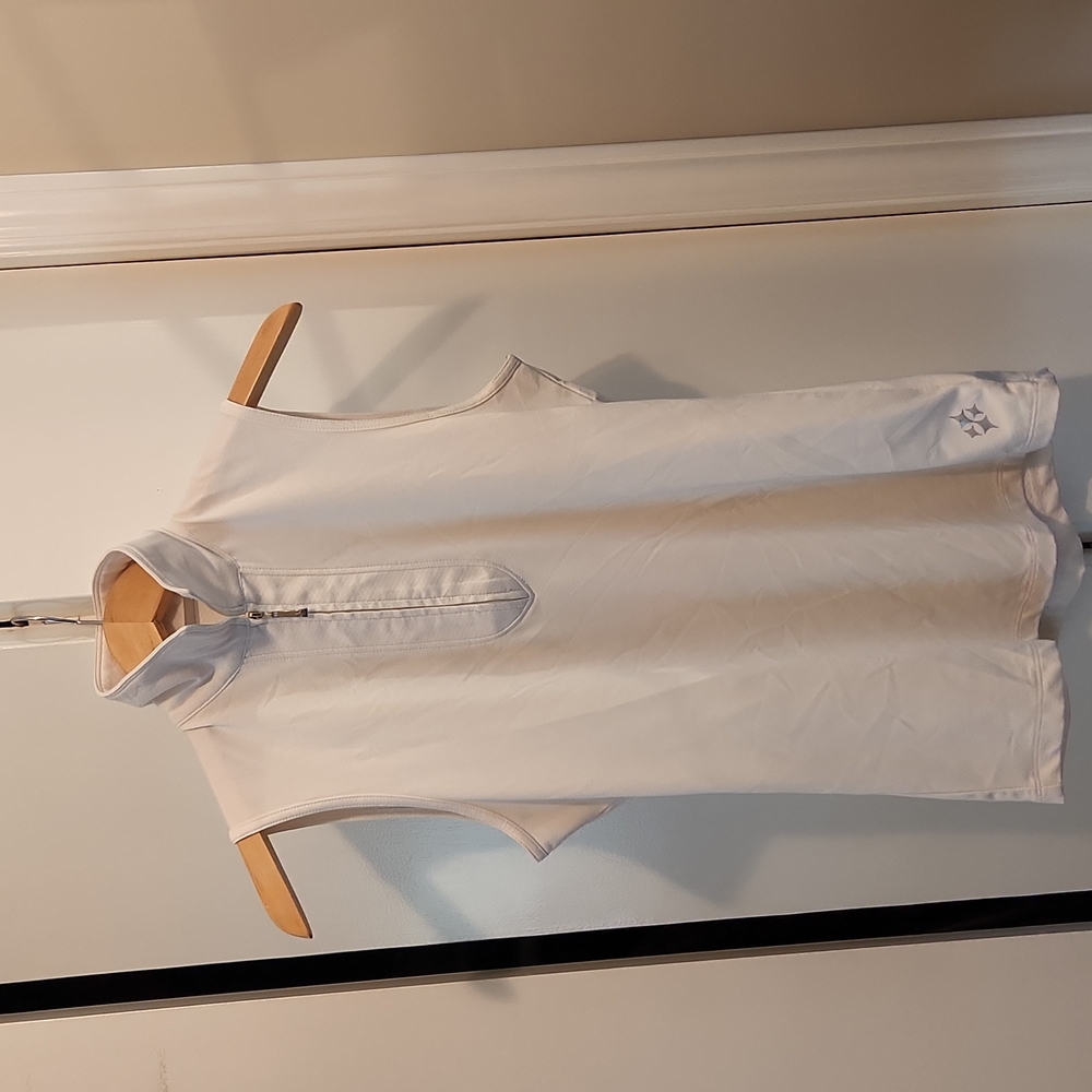 White JOFIT sleeveless performance polo size xs